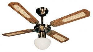 Ventilateur plafond pas cher avec globe Farelek Bali