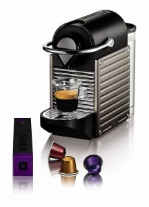 Machine à café Krups Pixie Titane YY1201FD capsules Nespresso